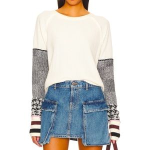 **NWT** Free People Pullover w/layered look XS